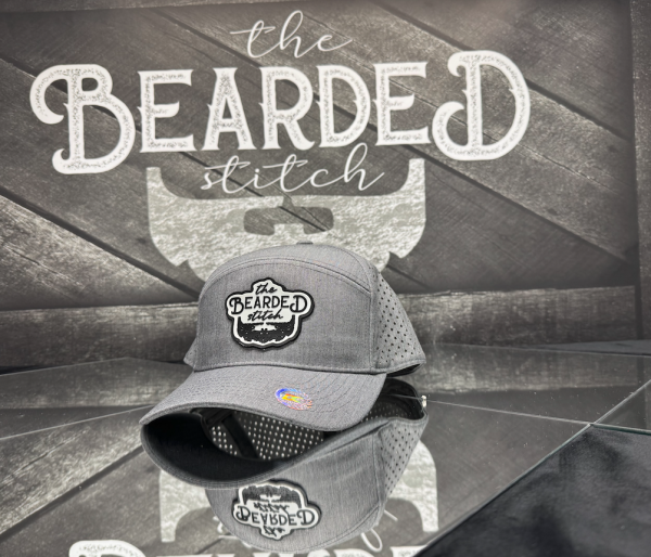 BS Heather gray laser cut back Trucker